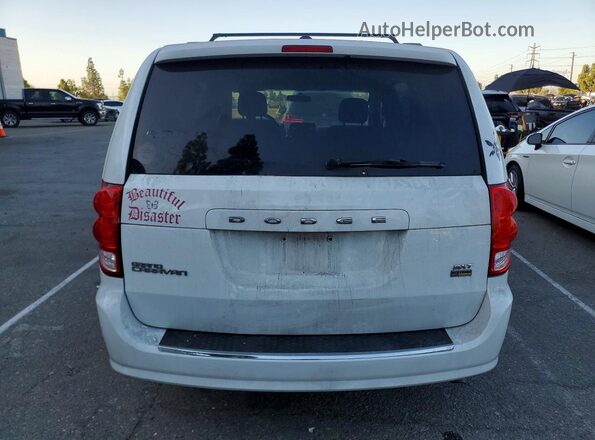 2C4RDGCG7GR370990 2016 DODGE GRAND White უკანა ხედი