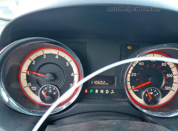 2C4RDGCG7GR370990 2016 DODGE GRAND White ხელსაწყოთა პანელის ხედი