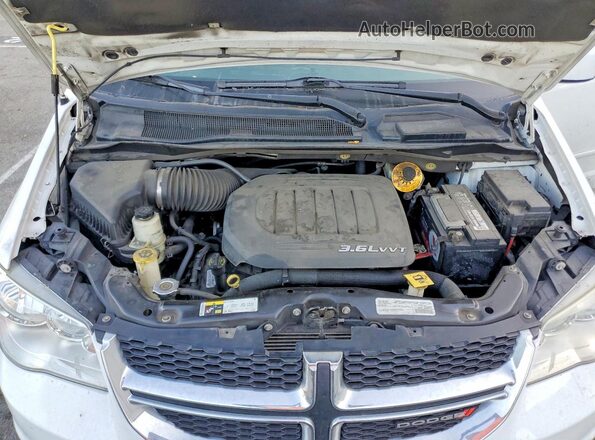 2C4RDGCG7GR370990 2016 DODGE GRAND White ძრავის განყოფილების ხედი