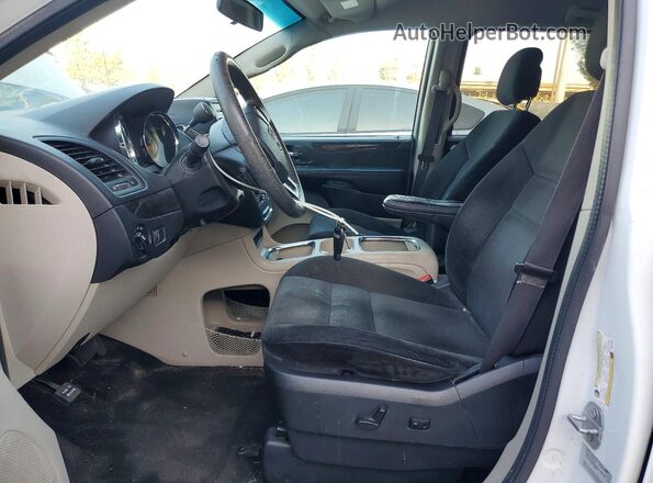 2C4RDGCG7GR370990 2016 DODGE GRAND White წინა სალონის ხედი
