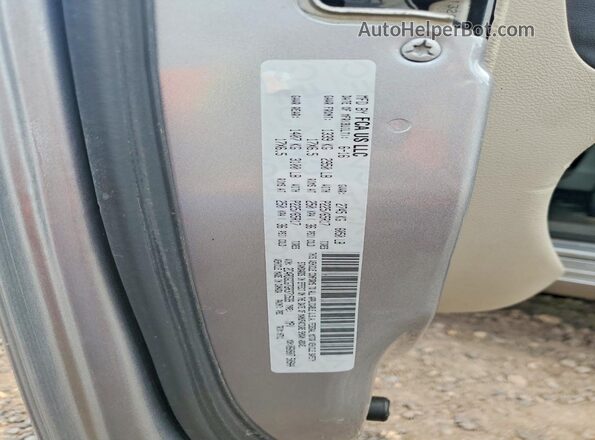 2C4RDGCG7GR371539 2016 DODGE GRAND Silver VIN sticker view