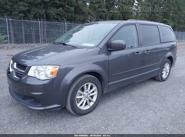 2C4RDGCG7GR374828 2016 DODGE GRAND CARAVAN Gray Vista tres cuartos delantera izquierda