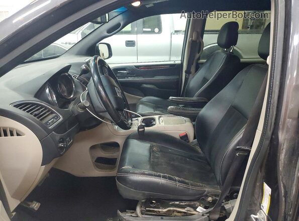 2C4RDGCG7HR545577 2017 DODGE GRAND Gray Front interior view