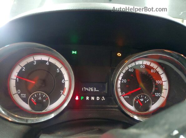 2C4RDGCG7HR545577 2017 DODGE GRAND Gray Instrument cluster view