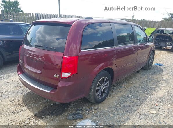 2C4RDGCG7HR696256 2017 DODGE GRAND CARAVAN Burgundy Rear right