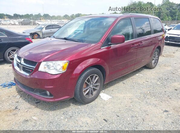 2C4RDGCG7HR696256 2017 DODGE GRAND CARAVAN Burgundy Front left