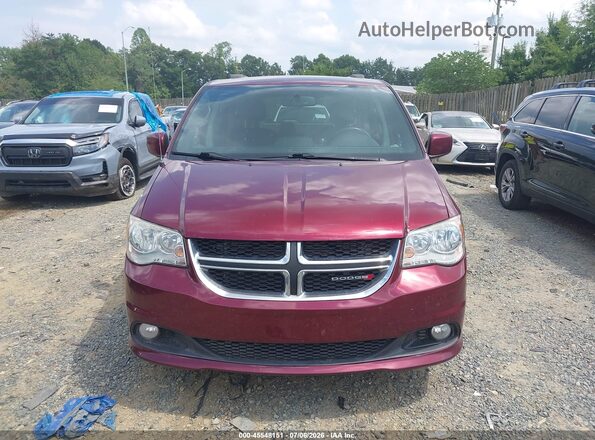 2C4RDGCG7HR696256 2017 DODGE GRAND CARAVAN Burgundy Instrument cluster view