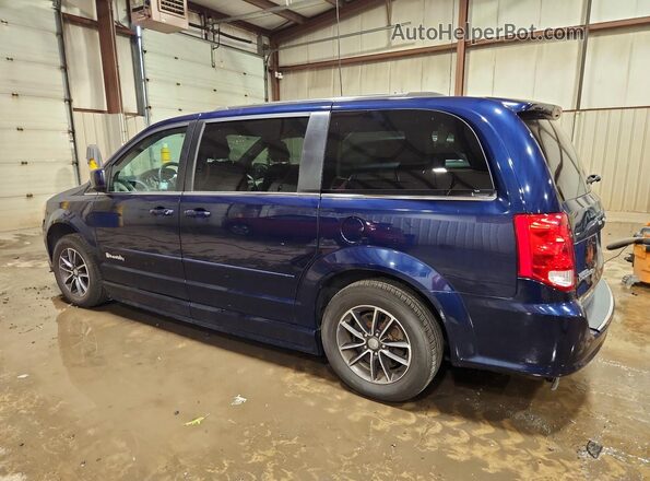 2C4RDGCG7HR735699 2017 DODGE GRAND Blue Trasero izquierdo