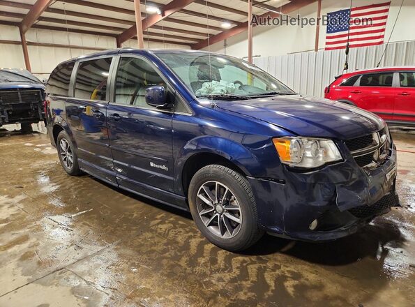 2C4RDGCG7HR735699 2017 DODGE GRAND Blue Delantero derecho