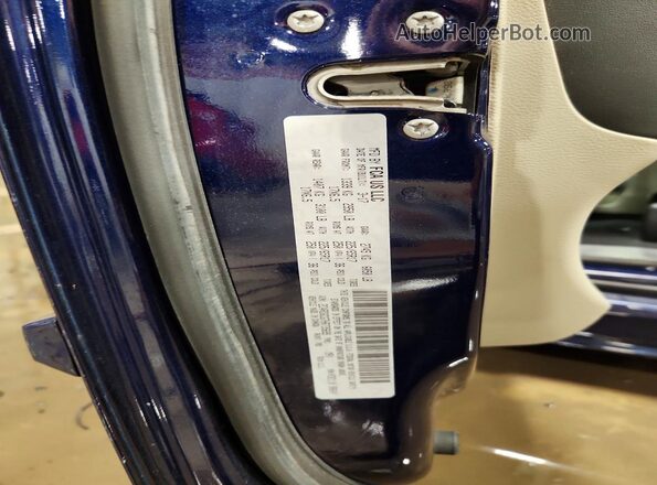 2C4RDGCG7HR735699 2017 DODGE GRAND Blue Vista de la etiqueta del VIN