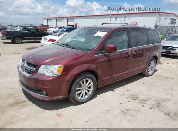 2C4RDGCG7JR134105 2018 DODGE GRAND CARAVAN Red Առջևի ձախ երեք քառորդ տեսարան