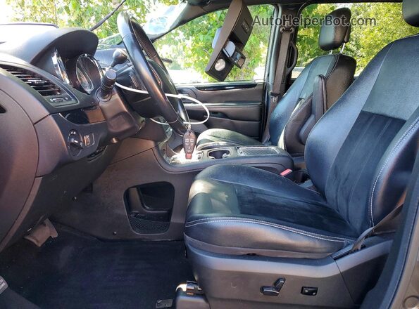 2C4RDGCG7JR191534 2018 DODGE GRAND Gray Front interior view