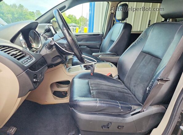 2C4RDGCG7JR203391 2018 DODGE GRAND Black Widok wnętrza z przodu