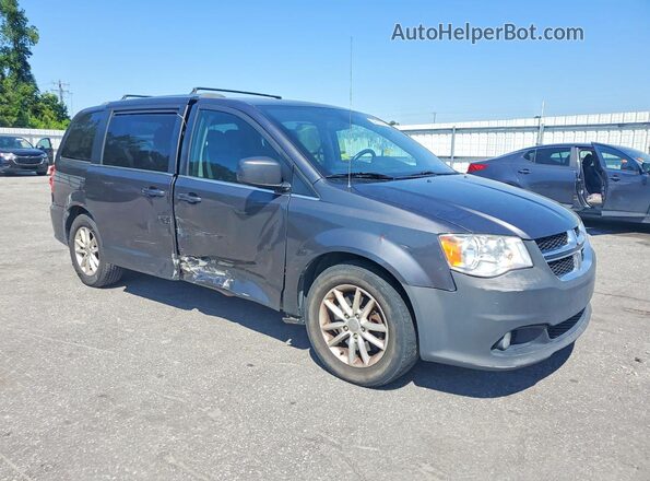 2C4RDGCG7JR206582 2018 DODGE GRAND Gray წინა მარჯვენა