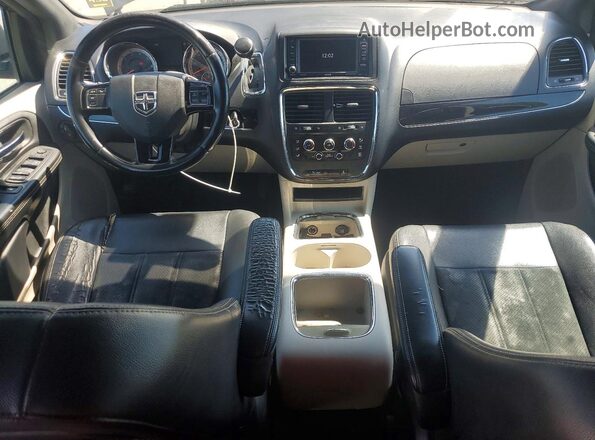 2C4RDGCG7JR206582 2018 DODGE GRAND Gray წინა პანელის ხედი