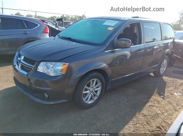 2C4RDGCG7JR223012 2018 DODGE GRAND CARAVAN Gray Vista tres cuartos delantera izquierda