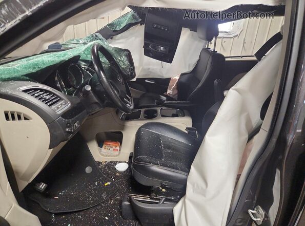2C4RDGCG7JR258536 2018 DODGE GRAND Gray Front interior view