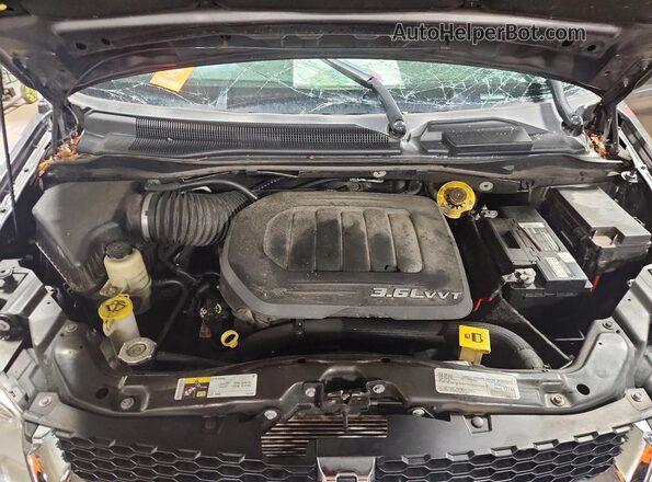 2C4RDGCG7JR258536 2018 DODGE GRAND Gray Engine compartment view