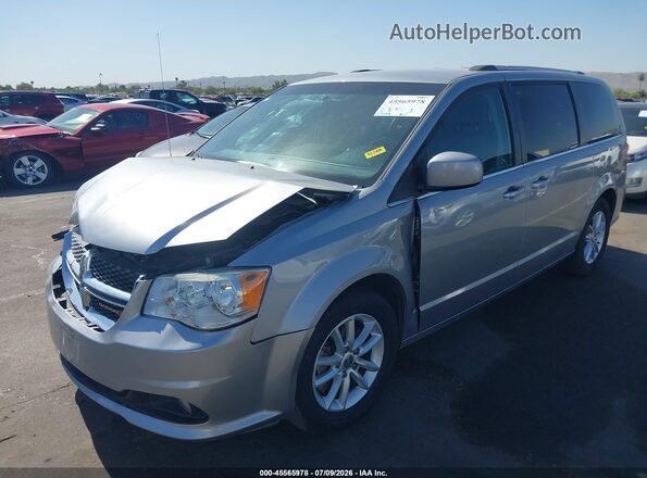 2C4RDGCG7JR265308 2018 DODGE GRAND CARAVAN Silver Front left