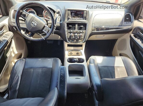 2C4RDGCG7KR568395 2019 DODGE GRAND Gray Vista del salpicadero