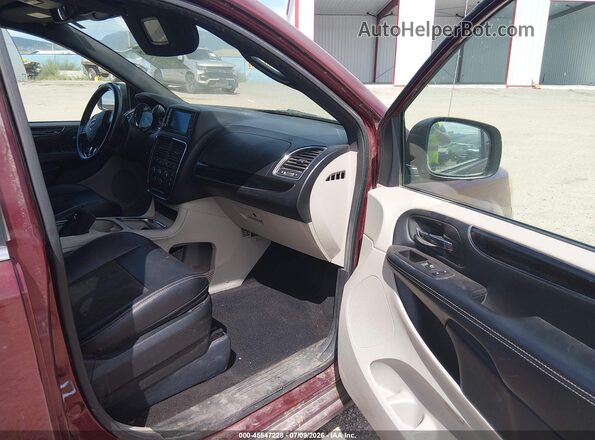 2C4RDGCG7KR776695 2019 DODGE GRAND CARAVAN Burgundy Вид салону спереду