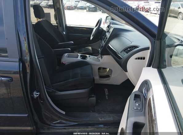 2C4RDGCG8GR355267 2016 DODGE GRAND CARAVAN Черный Вид салона спереди
