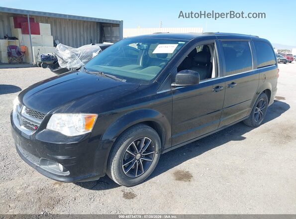 2C4RDGCG8HR604278 2017 DODGE GRAND CARAVAN Black Առջևի ձախ երեք քառորդ տեսարան