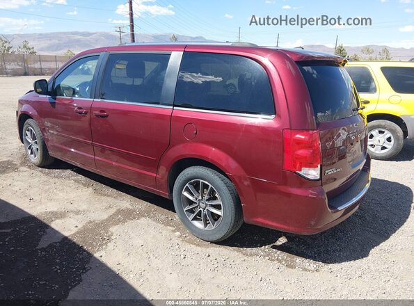 2C4RDGCG8HR664593 2017 DODGE GRAND CARAVAN Maroon Rear left