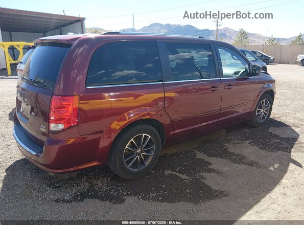 2C4RDGCG8HR664593 2017 DODGE GRAND CARAVAN Maroon Rear right