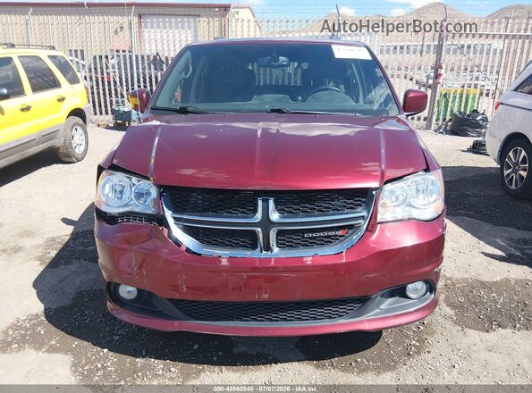 2C4RDGCG8HR664593 2017 DODGE GRAND CARAVAN Maroon Instrument cluster view