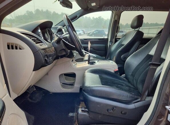 2C4RDGCG8HR745724 2017 DODGE GRAND Black Widok wnętrza z przodu