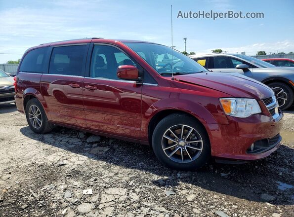 2C4RDGCG9HR557794 2017 DODGE GRAND Red წინა მარჯვენა