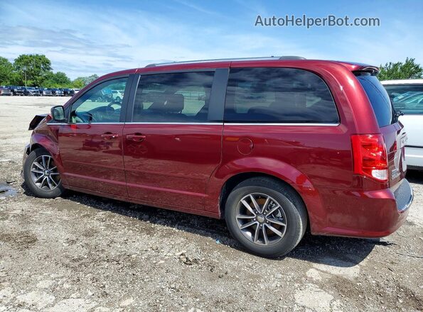 2C4RDGCG9HR557794 2017 DODGE GRAND Red უკანა მარცხენა