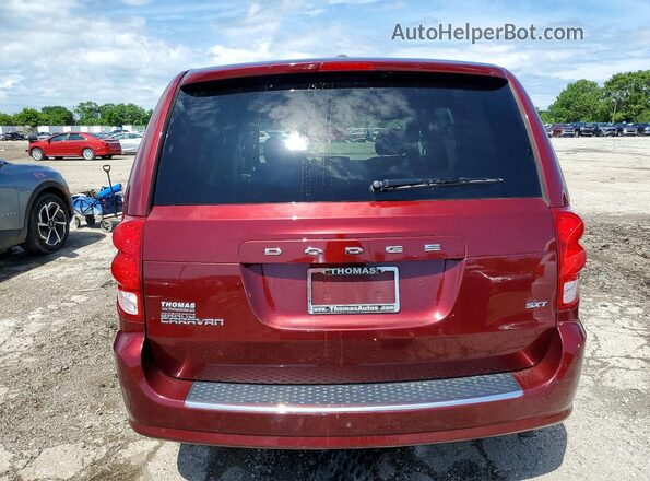 2C4RDGCG9HR557794 2017 DODGE GRAND Red უკანა ხედი