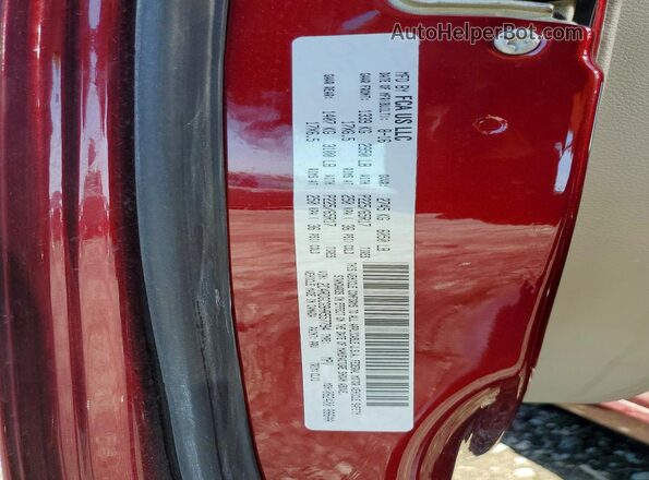 2C4RDGCG9HR557794 2017 DODGE GRAND Red VIN კოდის სტიკერის ხედი