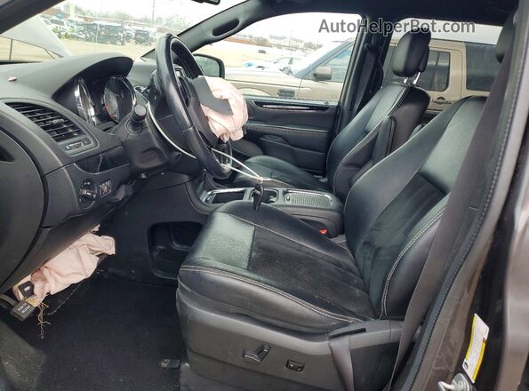 2C4RDGCG9HR639914 2017 DODGE GRAND Gray წინა სალონის ხედი