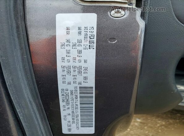 2C4RDGCG9HR639914 2017 DODGE GRAND Gray VIN კოდის სტიკერის ხედი
