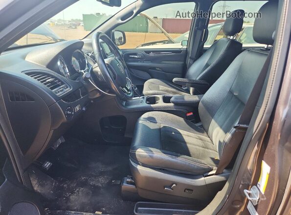 2C4RDGCG9HR666918 2017 DODGE GRAND Угольный Вид салона спереди