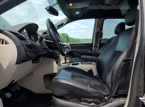 2C4RDGCG9HR772589 2017 DODGE GRAND Угольный Вид салона спереди