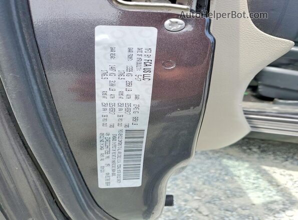 2C4RDGCG9HR772589 2017 DODGE GRAND Угольный Вид наклейки с VIN-кодом