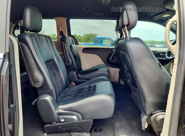 2C4RDGCG9HR786704 2017 DODGE GRAND Black Widok wnętrza z tyłu