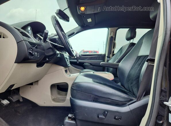 2C4RDGCG9HR786704 2017 DODGE GRAND Black Widok wnętrza z przodu