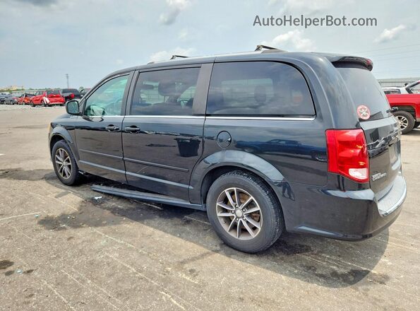 2C4RDGCG9HR786704 2017 DODGE GRAND Black Tył lewy