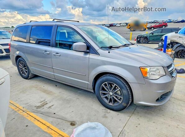 2C4RDGCG9HR807681 2017 DODGE CARAVAN/GRAND Silver Przód prawy