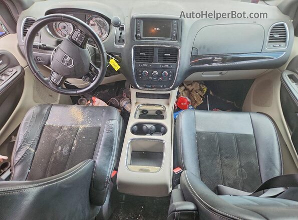 2C4RDGCG9HR852975 2017 DODGE GRAND Burgundy Առջևի վահանակի տեսք