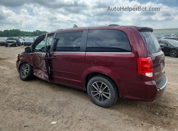 2C4RDGCG9HR852975 2017 DODGE GRAND Burgundy Հետևի ձախ