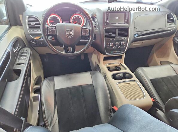 2C4RDGCG9JR207653 2018 DODGE GRAND Black Вид панелі приладів
