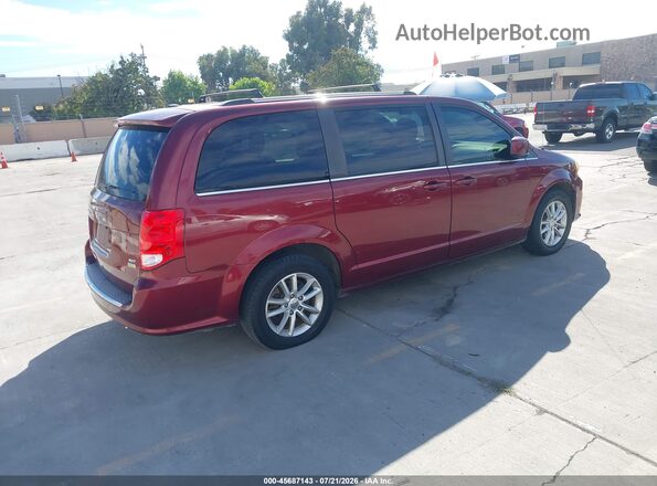 2C4RDGCG9JR210214 2018 DODGE GRAND CARAVAN Red Rear right
