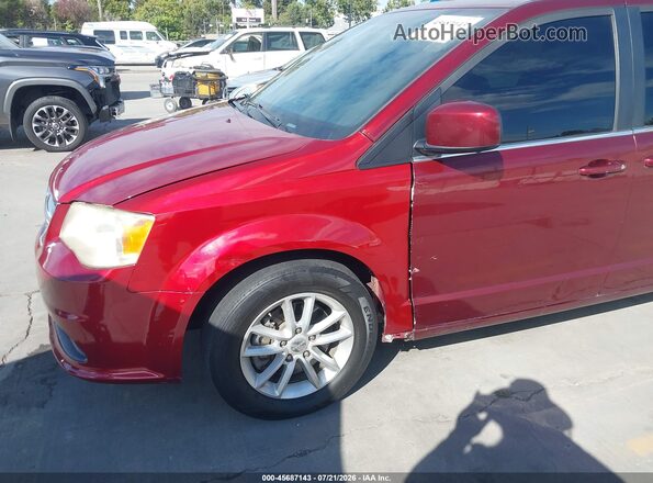 2C4RDGCG9JR210214 2018 DODGE GRAND CARAVAN Red Front view