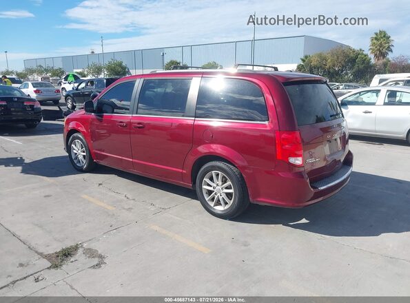 2C4RDGCG9JR210214 2018 DODGE GRAND CARAVAN Red Rear left